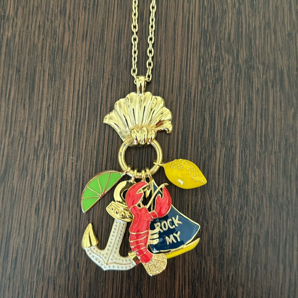 Lily Pulitzer charm necklace